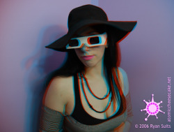 good-fortune // 2006 // anaglyph 3D (red&amp;cyan glasses)from an early 3D photo shoot