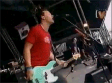 Fuckblink182:  Justsomehipster:   Mark Hoppus Bass Swing - Blink-182 Big Day Out