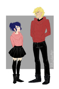 littlejackmolly:  I am so deep into this fandom. I have so many other super important things that I need to be doing in my life, but this seemed so much more necessary. So here, have some older Adrien and Marinette for your enjoyment…*returns to trash