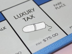 i-kool-kat:  naamahdarling:  johanirae:  profeminist:  gehayi:  profeminist:  myfeministawakening:  I was inspired by several articles about the Tampon Tax recently and some of the protests against the categorization of tampons as “luxury items,”