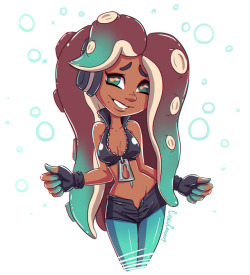 I got a lot of requests for Marina, the new Splatoon girl. I’ve never played the game before but I love the character designs!