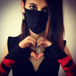 Ninja love xd #emo #emotrap #emogirl #tgirl #trap #ts #ninja #assassin #samurai #love #rawr #goth #razor #cosplay #makeup #outfit