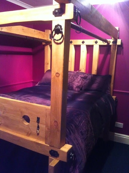 cumtoy:  daysofdecadence:  feministfuckdolltrainer:  Isn’t this just lovely?  dreamy  I think I need one of these for our ‘guest’ bedroom (:  The PERFECT BED!!!