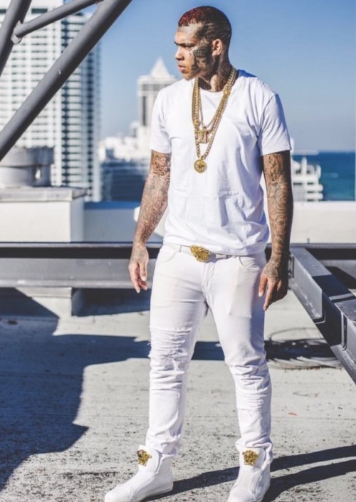 xemsays: millennial rap star, INKMONSTARR was born as Landon Eeeric Ferrear. the budding hip-hop artist grew up playing basketball in Hanford, California, but later moved to Las Vegas to pursue his career in music.  the 24 year old has modeled for Karl