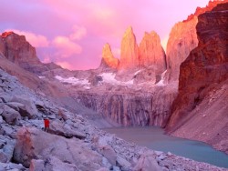 softwaring:  Sunrise over Towers of Paine Patagonia, Chile Frances Kwok 