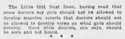 mesperyiangoddess: localaussietrashcan:   yesterdaysprint:  Vancouver Daily World, British Columbia, June 27, 1921  Fucking kill it, little girl next door   A FUCKING ICON 