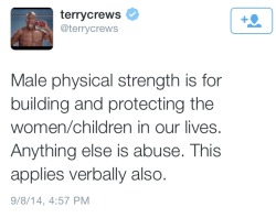 gbcnt:  Terry Crews on Ray Rice. 