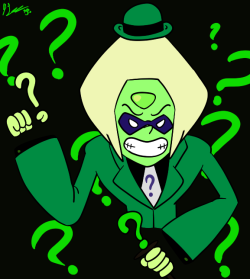 “RIDDLE ME THIS, CRYSTAL CLODS! WHAT ASKS, BUT NEVER ANSWERS!?”