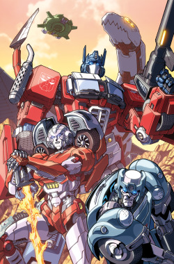 markerguru001:  here is my new print for TFcon this year. I do have some MTMTE prints, but i wanted to do a RID print, only because RID has Arcee and then Kup :p this was coloured by the amazing Josh Perez (dyemooch) i love when we get to work together