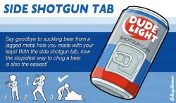 mannequinchowder:  beeranyone:  8 Beer Can Innovations We’d Actually Use Source: http://www.collegehumor.com/post/6890818/8-beer-can-innovations-wed-actually-use  THE 40S DOH