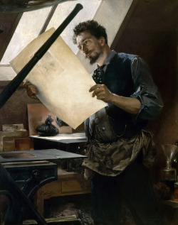 monsieurlabette:  Paul Mathey Felicien Rops in His Studio 