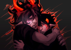 nesokaiyoh:  Request for hasilith, I hope you like it ^w^ I don’t draw cute stuff &gt;-&gt; I’ve always thought how the comic would go for Gamzee and Karkat if Gamzee was a better moirail for Karkat. It’s hard to think of it though, Gamzee’s