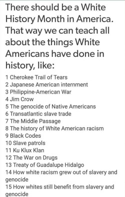 bellygangstaboo:    This should be the official syllabus for a class on the history of White Lives Matter.