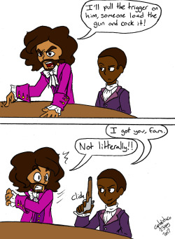 A Hamilton comic I made based on a comment I saw somewhere. I might draw a full portrait of Aaron Burr at some point. 