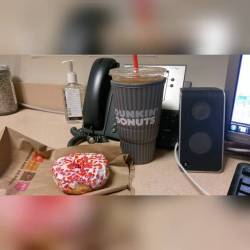 Happy National Donut Day!! Free donut with coffee!! #dunkindonuts #dunks #dunkies #icedcoffee #donut #nationaldonutday