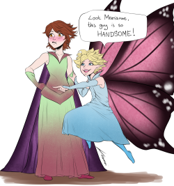 Strange Magic Week: 8/3 Day 2: Younger Selves/When we were kids  (also Potionless Day)  I really REALLY wanted to participateee ;w;Both Marianne and Dawn are like  at least 6 years younger than in the movie&hellip;at least that’s what I was going