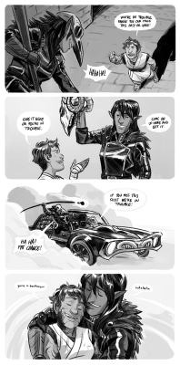 lizparlettdraws: One more set of (kinda spoiler-y) speculative doodles from “Petals to the Metal”, the third arc of The Adventure Zone.   Sloane and Hurley are still probably my favorite NPCs in the story overall, which is saying something given