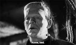 babeimgonnaleaveu:  “Before you came, I was all alone. It is bad to be alone.”  The Bride of Frankenstein (1935) dir. James Whale  