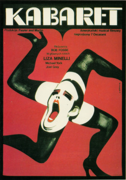Cabaret (1973), designed by Wiktor Gorka. From The International Film Poster, by Gregory J Edwards (Columbus Books, 1985). From a charity shop in Bournemouth.