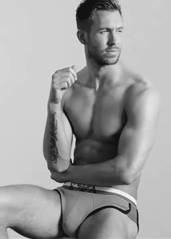 famousmeat:  Calvin Harris bulges in underwear for Emporio Armani