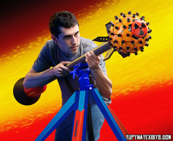 stayhungry-getbig:  literatedead:  carmessi:  haiku-oezu:  hardestcopy:  yup-that-exists:  The Nerf Nuke Introducing the most epic Nerf weapon of all time! The Nerf Nuke is a rocket that launches in the air and shoots out 80 Nerf darts in every possible