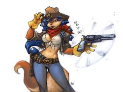 freezecooper:   “So, back in ancient times, when Vigil was just forming, and Darksiders was but a twinkle in our eye, we created a pitch for Sony to do a Sly Cooper game for PSP. Unfortunately, all I could find were these low res files, and there are