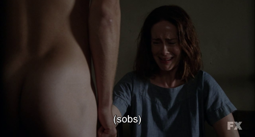  a gay man portraying a straight man forcing a bisexual actress playing a lesbian to focus on a hot dude’s dick 