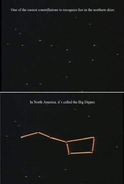 sparklingcleanlies:  jtotheizzoe:  You know it’s spring when, just after sunset, the refrigerator constellation rises in the western sky. (But seriously, remember that our perspective on the stars is at the same time wonderfully unique but not at all