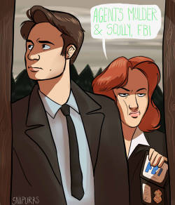 fox-mulders:  headcanon that mulder doesnt know how much goddamn room he takes up