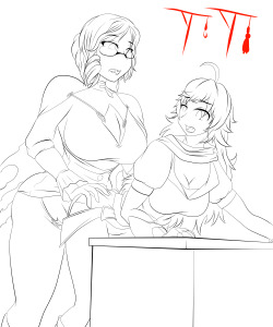 patreon request update doodle to linework : futa glynda x yangplease support me on patreon for more rwby porn!https://www.patreon.com/suicidetoto