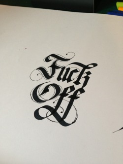 calligraphy-by-sam:  Wasn’t even mad when i wrote this