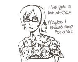 beastlyart:  nyreen-kandros:  I give up I’m just gonna succumb to my ocean of ocs.   Me. 