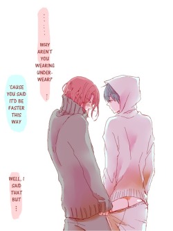 evil-eros:  Pixiv ID: 39164757  Member: よごと Translated by evil-eros. Some RinHaru for a change // Please support the artist by rating/bookmarking the original work if possible! 
