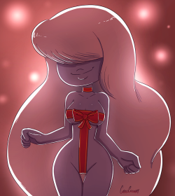 Gift-wrapped Sapphire! This was a rough sketch from last year that I couldn’t finish in time for Christmas, but I always liked it so I pulled it back out for this year’s holiday fun!Alt version now on patreon, coming soon to twitter!