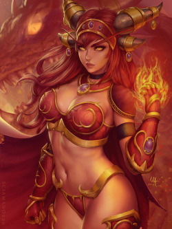 mircosciamart:   Alexstrasza - WoW     Alexstrasza from World of Warcraft. I decided to do this version over the Heroes of the Storm one ‘cause it’s better.    