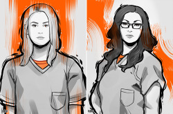 asieybarbie:  on my second watch of OITNB Season 2 and did some doodles…!
