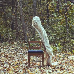 milkywaysted:  rawrrachey:  glassbottomairplane:  Cool ghost photography by surrealist photographer Cristopher McKenney.  No  This is frightening i like it 