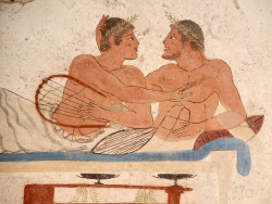 akaixab:  Tumba do nadador de Paestum (ca 470 a.C.)