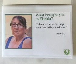 prison-mikes-bandana:A guy made a fake guide book about reasons why people visited Florida and they are far better than real reasons why people visit Florida!!!!’
