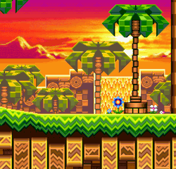 sonichedgeblog:    Scenery: Sunset Hill, from ‘Sonic Advance 3′.  
