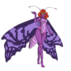 Day 14. Butterfly lady idea.