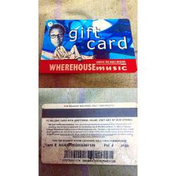 A blast from the past. Who remembers This store? #wherehousemusic #giftcard