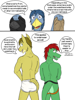 Tails and how do clothes work in AU furry Texas?