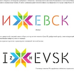 New logo of my city #Izhevsk #Ижевск by Art. Lebedev Studio   #Тёма #design #style #дизайн #стиль