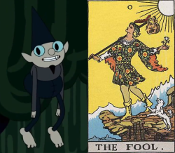 charlesoberonn:  Each of the vampires in Stakes is based on (and mostly named after) a Tarot Card The Fool - Beginnings, Innocence. The Fool is Marceline’s first major vampire kill and her first vampire soul sucked. The Empress - Fertility, Nature.