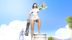 Pharah as lady justice. Full versionNSFW version