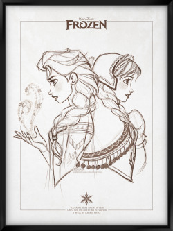 artofdavidkawena:  &ldquo;You don’t have to live in fear, cause for the first time in forever, I will be right here&rdquo;.  Queen Elsa and Princess Anna fro Disney’s Frozen.Join me on facebook for more: http://www.facebook.com/david.kawenaDK.  