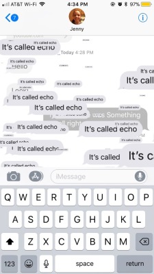 critical-asu-rito:  questingqueer:  PSA for my schizo-spec and dissociative folks: If you’ve updated to iOS 11 and you get a text that says “message sent with Echo”, the message will appear to multiply and swarm moving all over your screen. If you