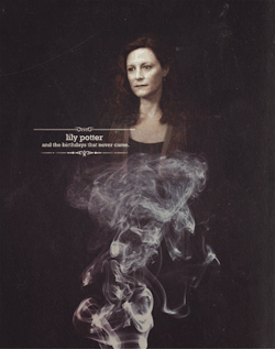 thestagpatronus:   January 30, 1960 to October 31, 1981  Lily Potter was 21 years old when she died. She would have been 53. But alas, she was another casualty of the war. 