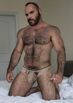 moustache35: furrymasculinenude:   furrymasculinenude: Social distancing and self isolation sucks… but every cloud has a silver lining.  After three and a half weeks at home wearing nothing but his slowly disintegrating comfy pants, Paul is contemplating